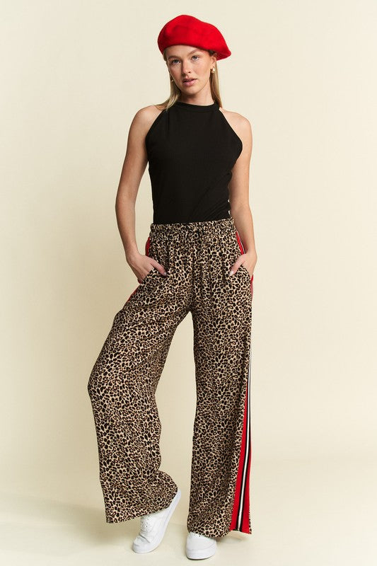 Leopard Contrast Trousers