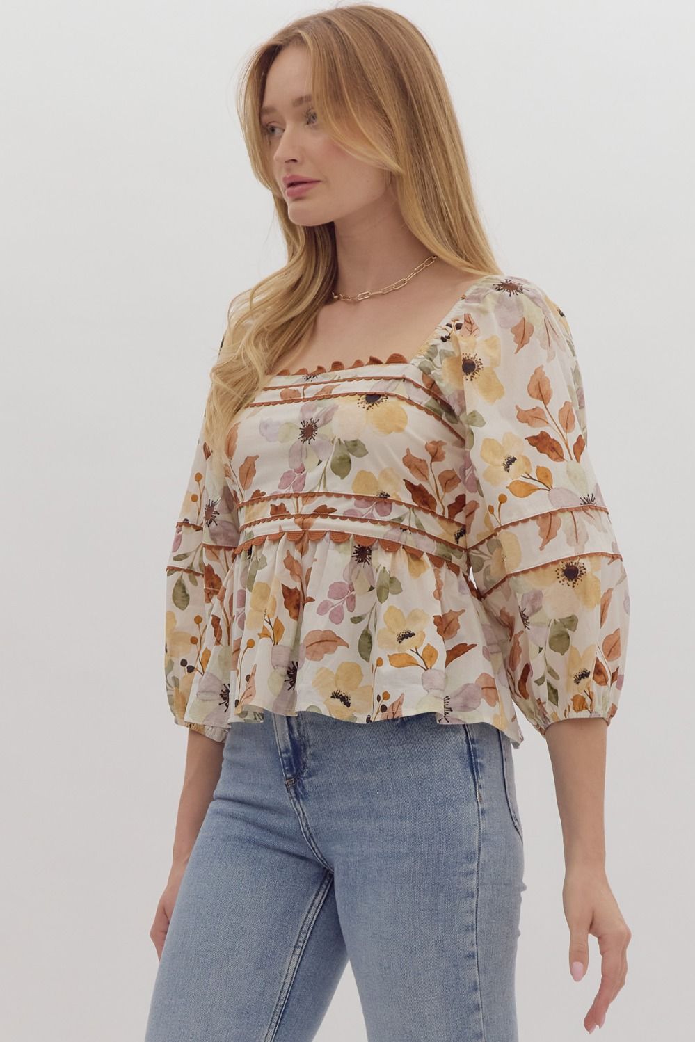 Petal Perfect Peplum Top