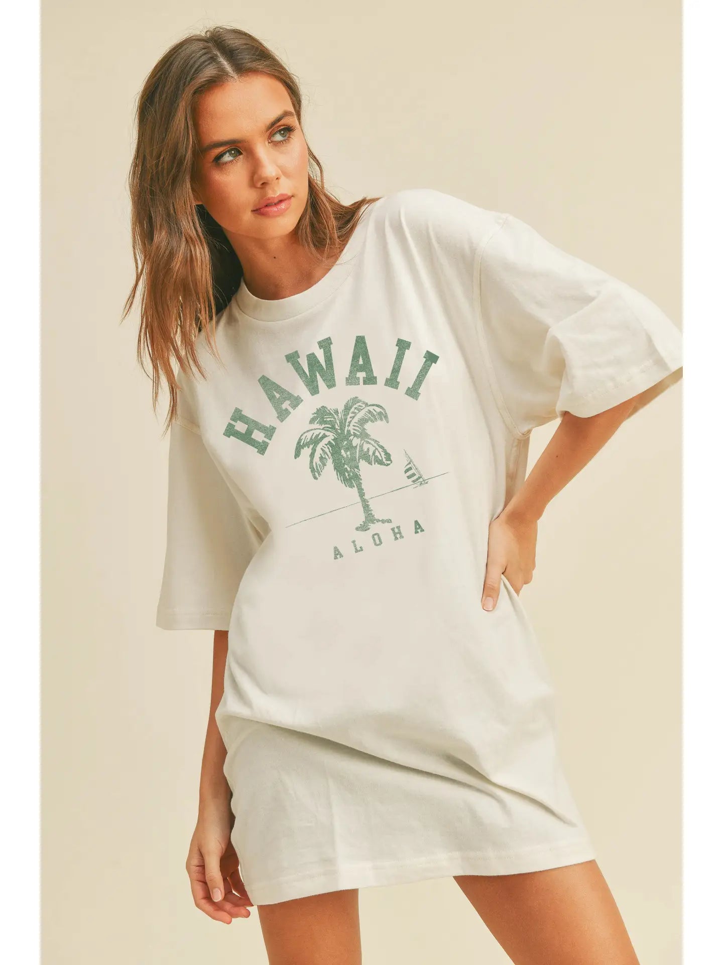 Aloha Hawaii Palm Tree Graphic Tee