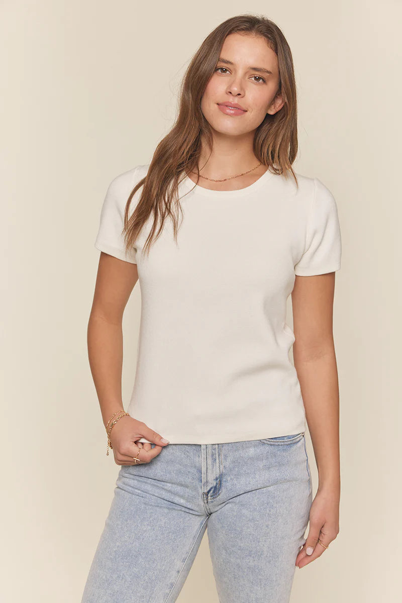 Short Sleeve Round Neck Top