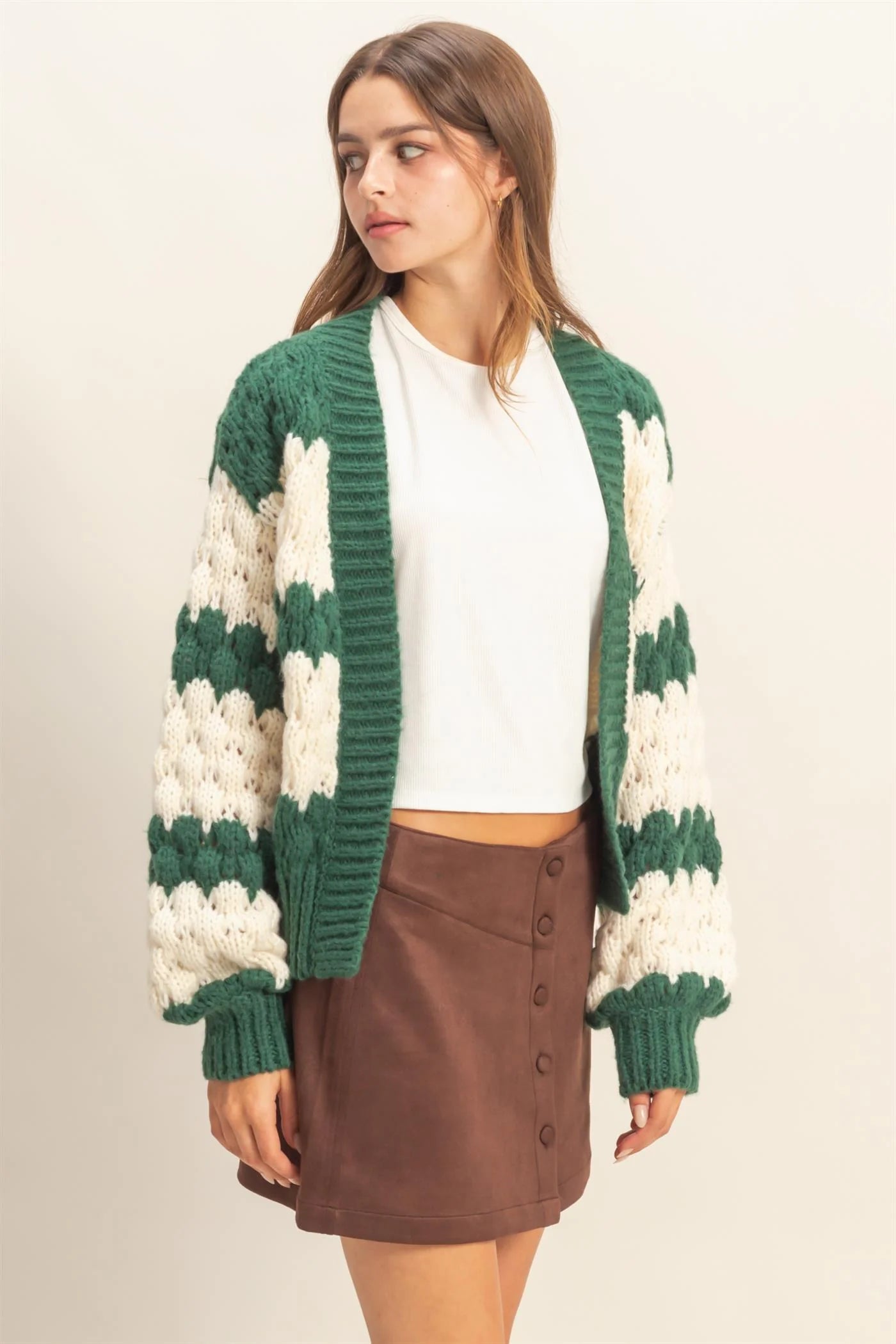 Cloud Cardigan in Dark Green