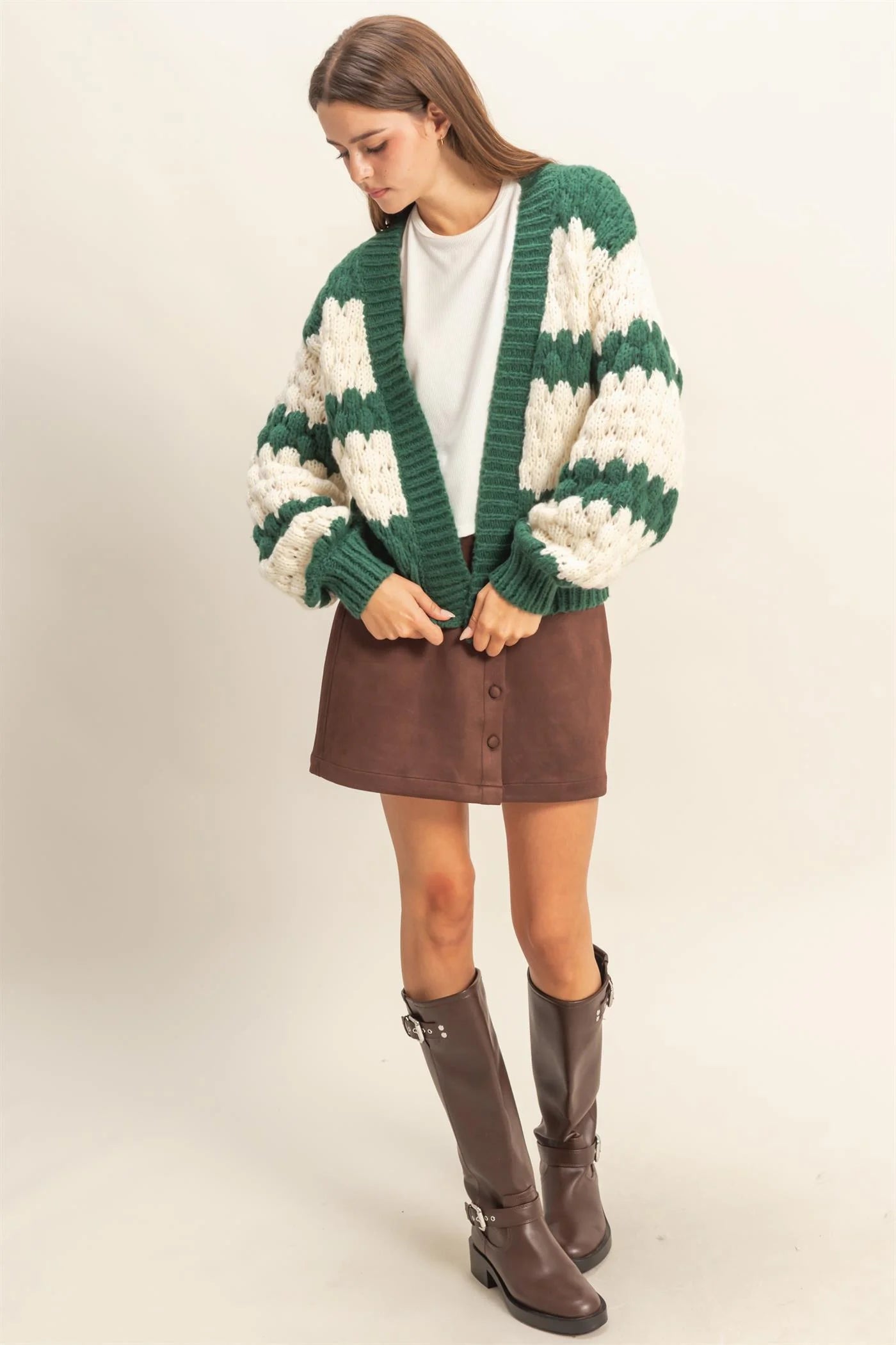 Cloud Cardigan in Dark Green