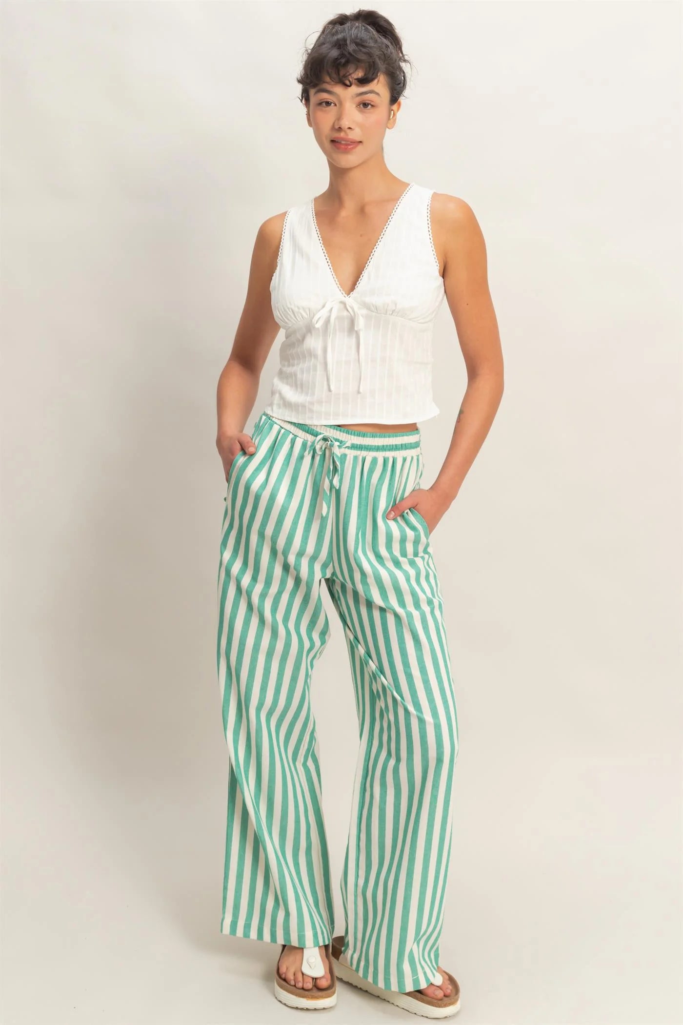 Laid-Back Stripe Pants