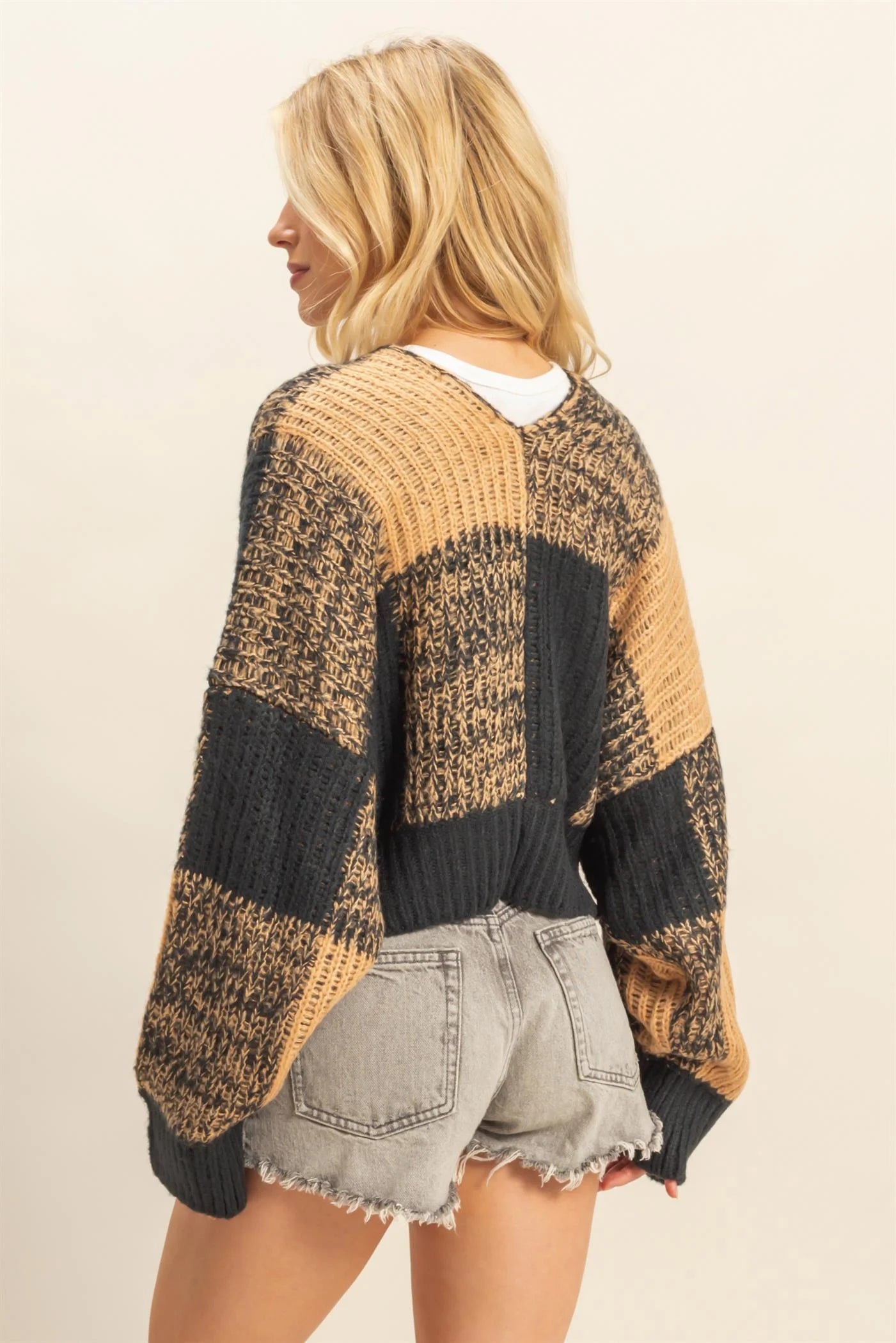 Two Tone Cardigan