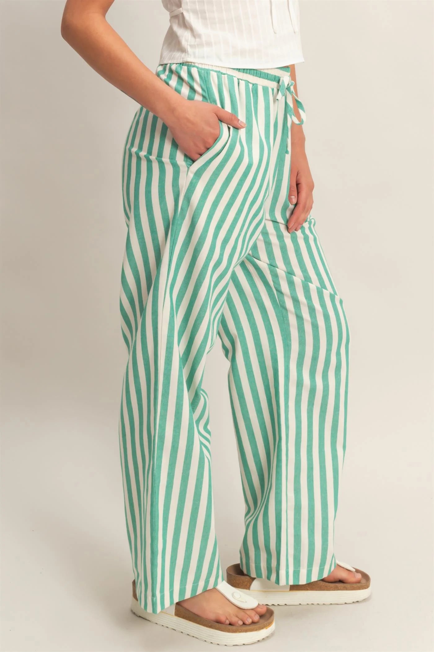Laid-Back Stripe Pants