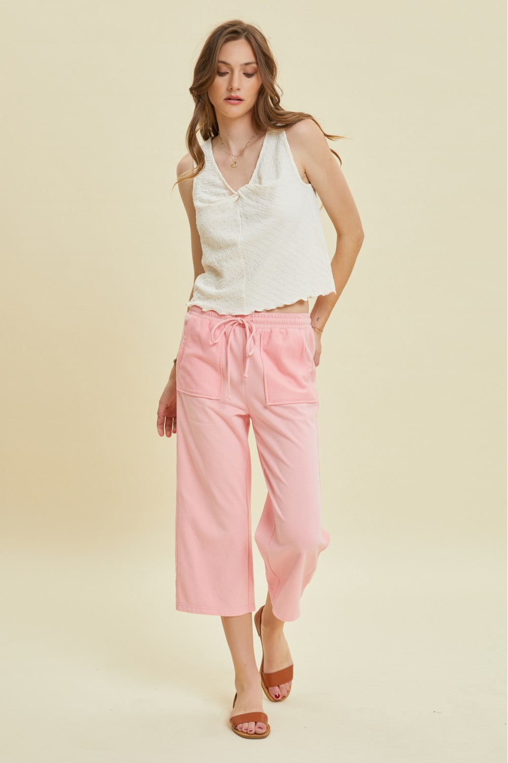 French Terry Capri Pants