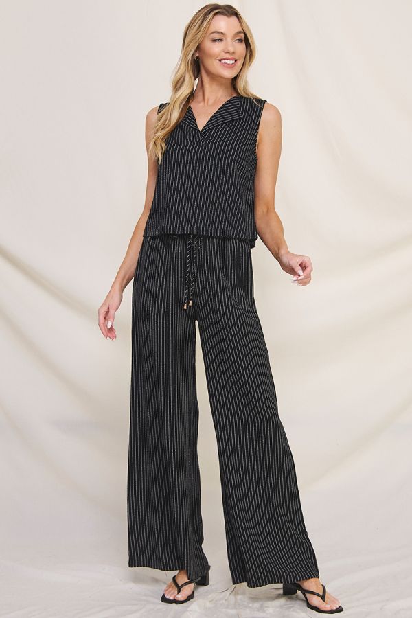 Soft Striped Linen Pants