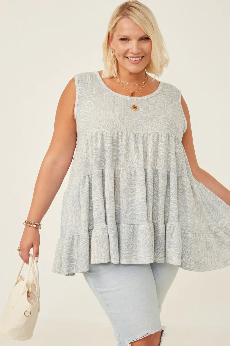 Plus Size Tiered Tank Top