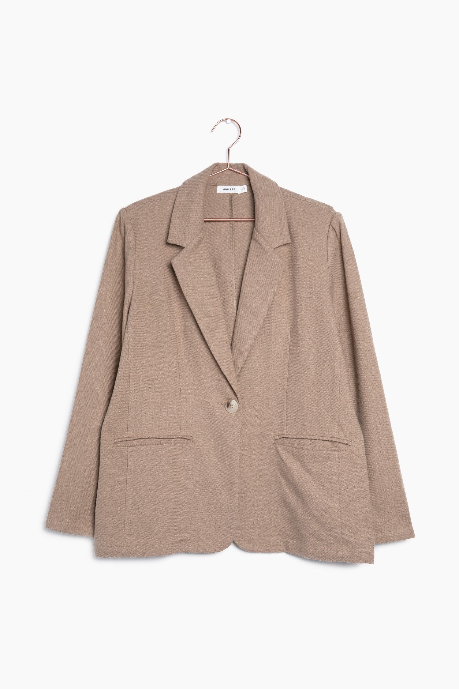 Reagan blazer in Taupe