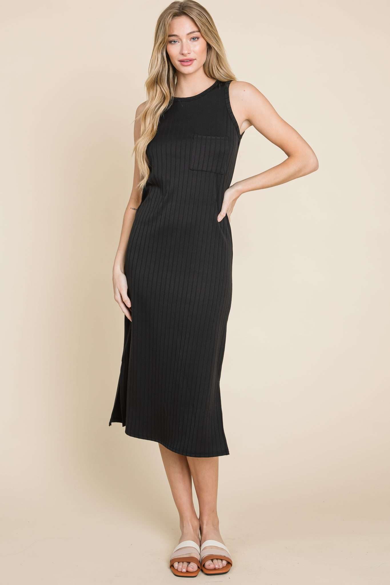 Soft ribbed dress