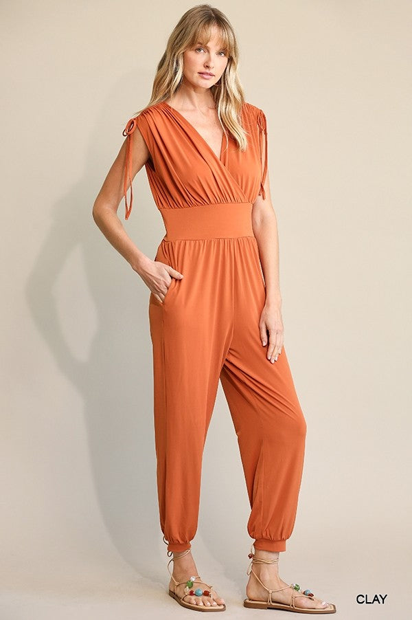 Jogger Jumpsuit in Clay