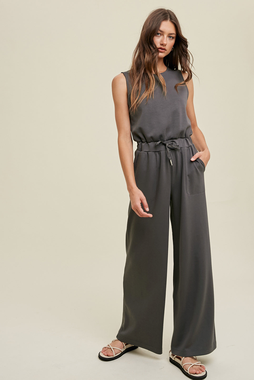 Wide leg Tank jumpsuit 40%off use code sale40 at checkout