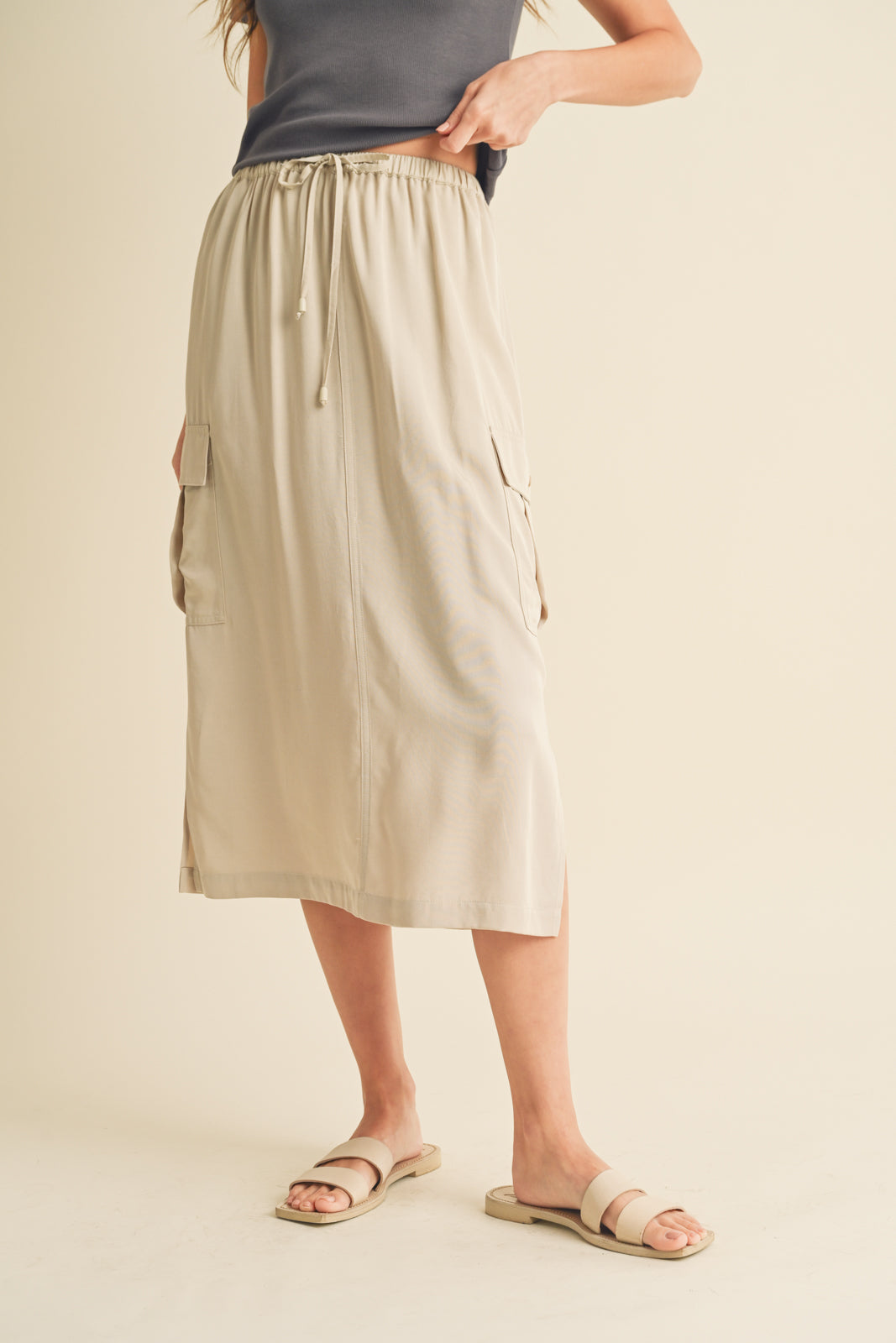 Cargo Midi Skirt